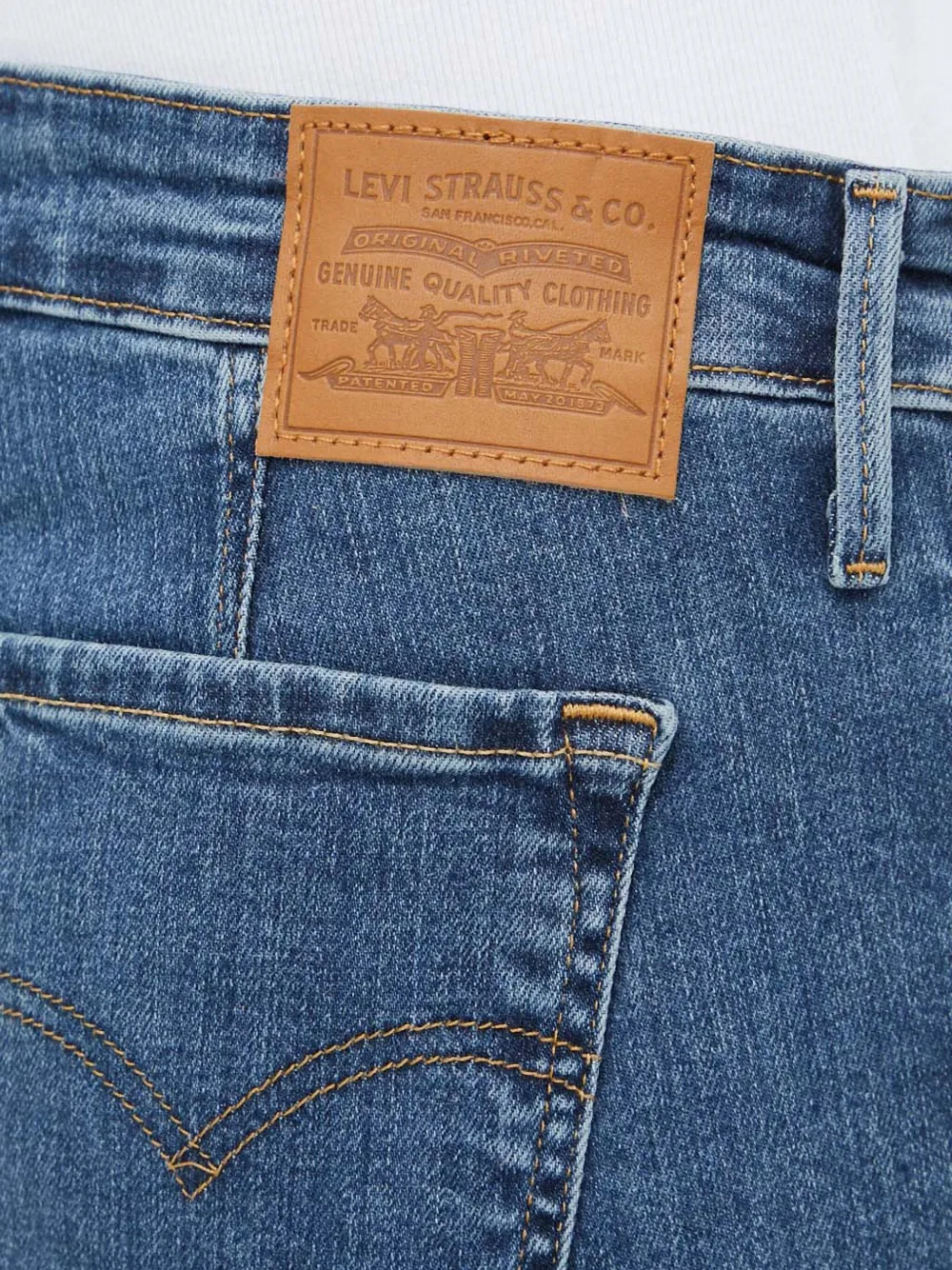 Джинсы 712 с пятью карманами Levi'S, синий — фото 4