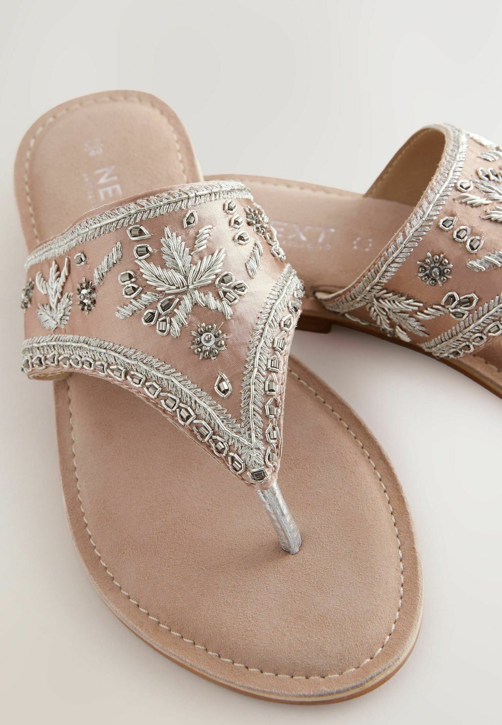 Сандалии с Т-образной застежкой STANDARD WIDE FIT - FOREVER COMFORT CHUNKY BEADED TOE Next, цвет Mottled Pink — фото 4