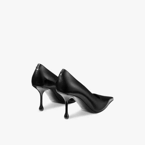 Туфли-Лодочки Ixia 80 из кожи на каблуке с логотипом Jimmy Choo, черный — фото 4