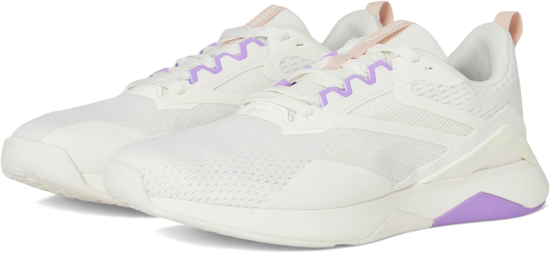 Кроссовки Reebok Nanoflex TR 2, цвет Chalk/Washed Clay/Digital Purplee
