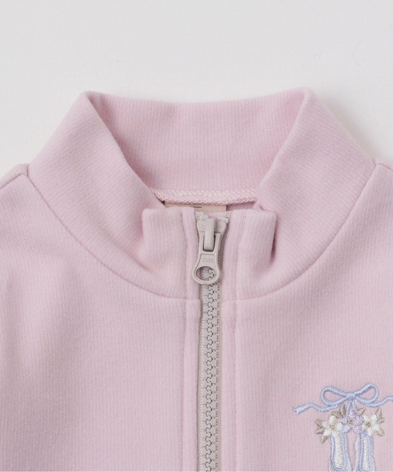 Комплект из брюк и брюк с баской и застежкой-молнией Petit main, Light Pink — фото 4