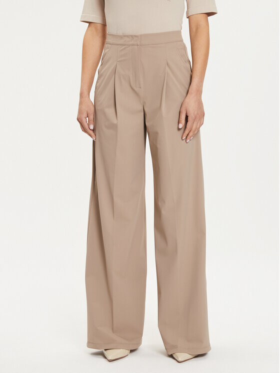 

Тканевые брюки свободного кроя Max Mara Leisure, бежевый