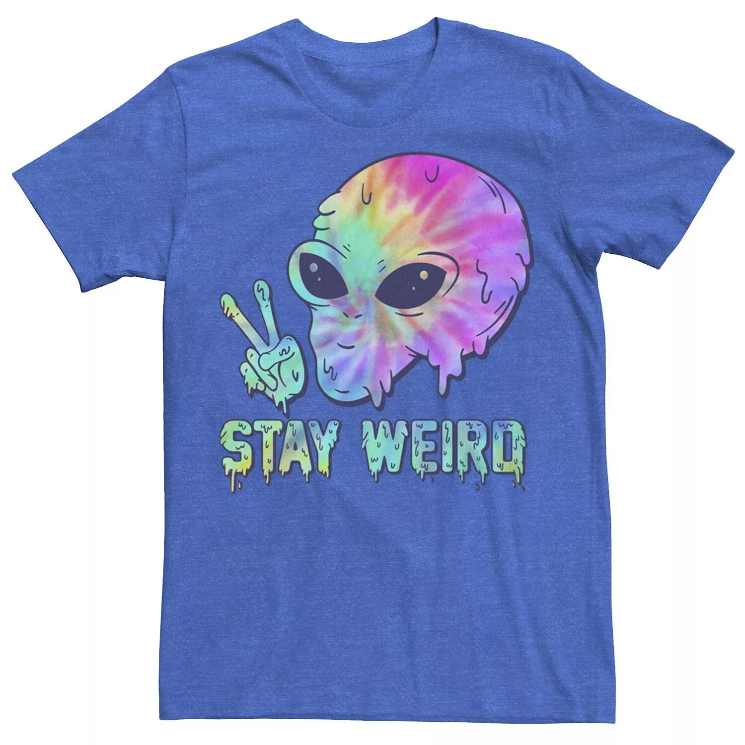 

Мужская футболка Tye Dye Alien Peace Stay Weird Licensed Character