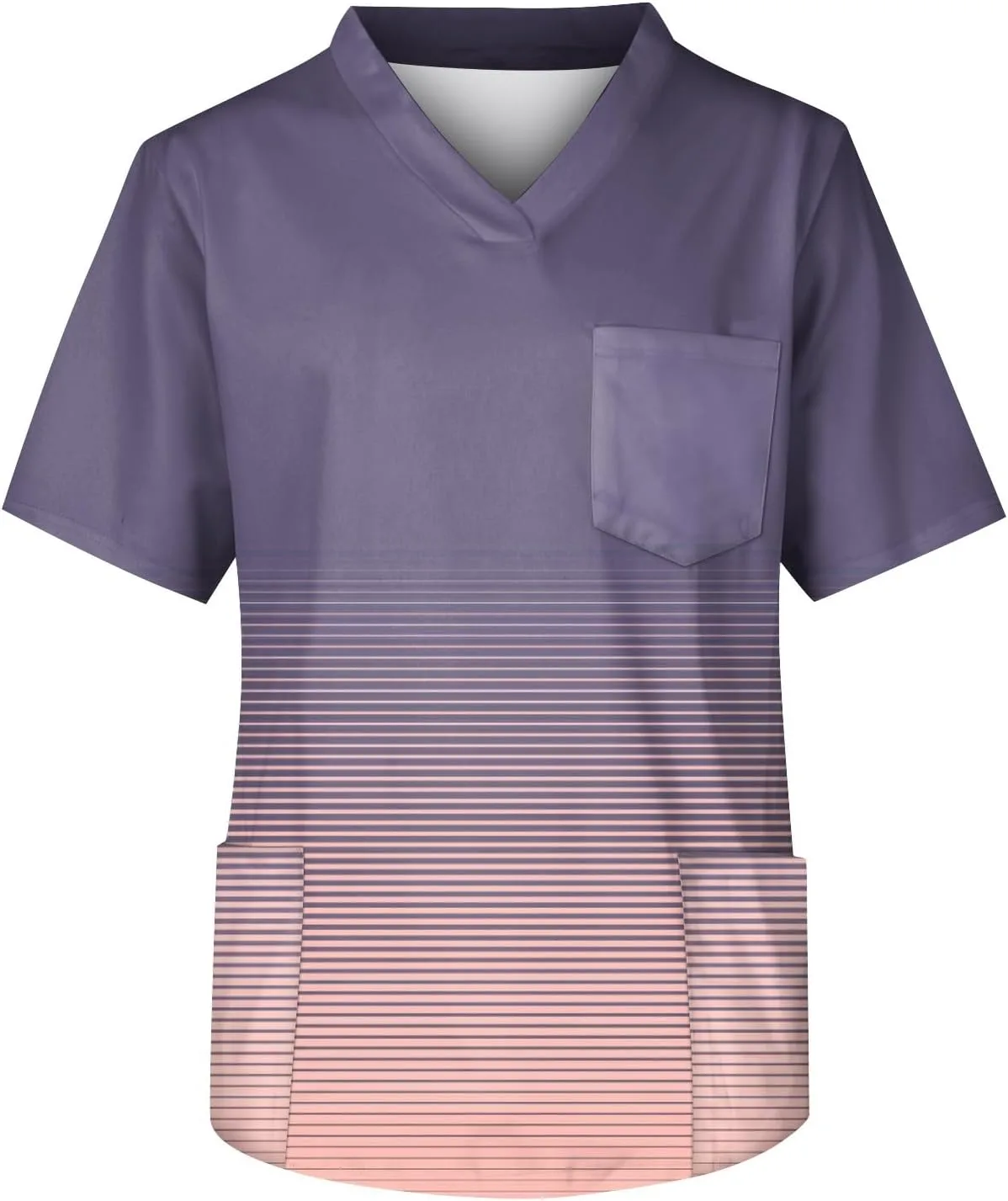 

Мужская футболка с градиентом для униформы с карманами WENKOMG1