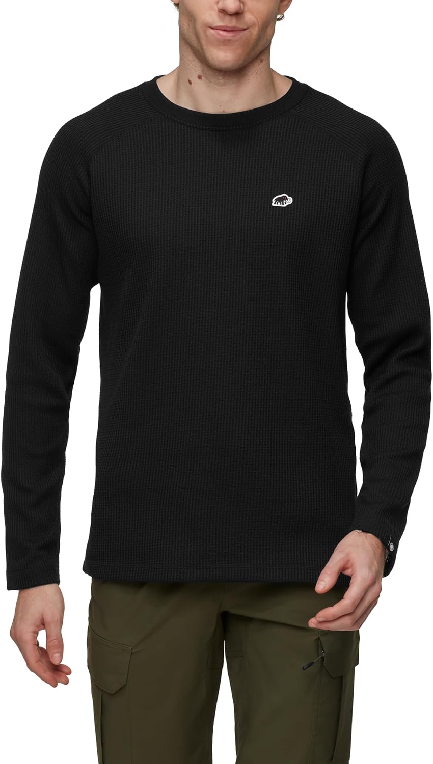 

Футболка с длинным рукавом Mammut Waffle Longsleeve AF, азиатский крой, вафельный крой, черный