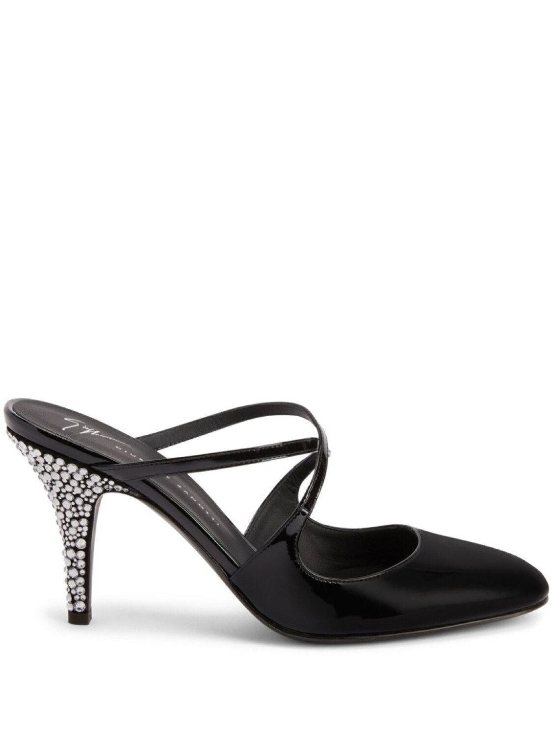 Giuseppe Zanotti босоножки Marthe с кристаллами, черный