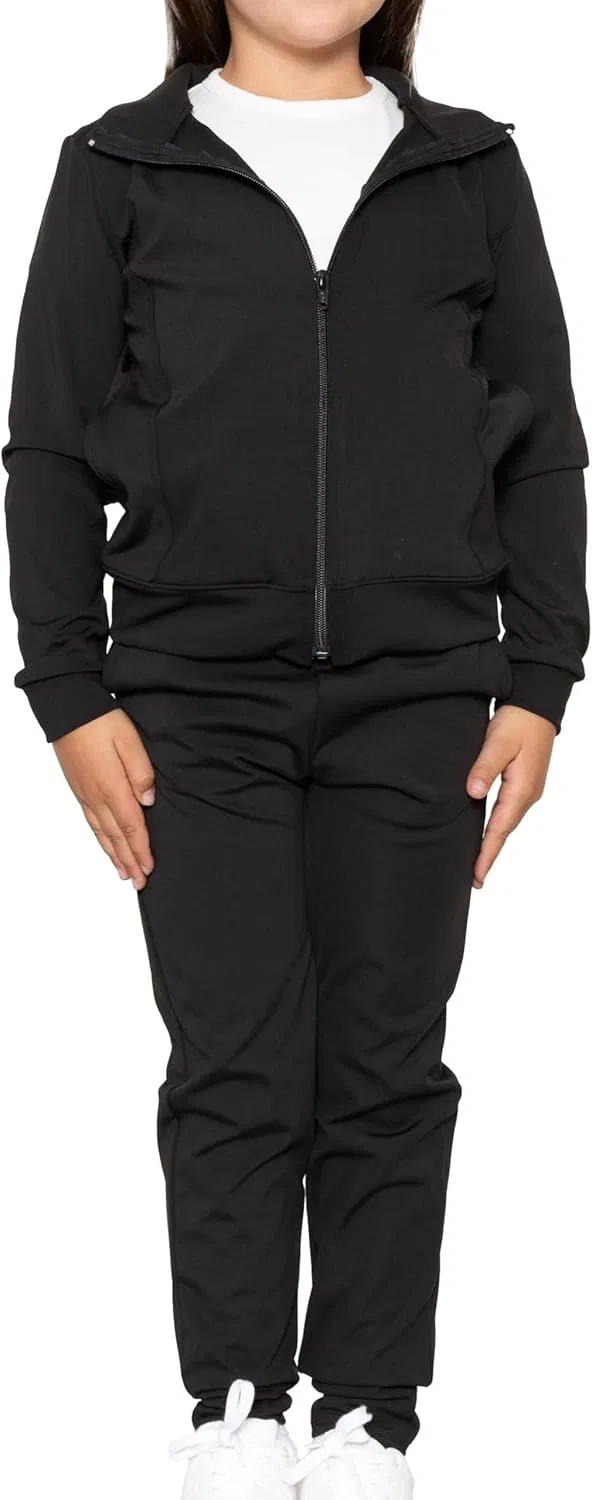 Детский спортивный костюм с курткой и джоггерами STRETCH IS COMFORT, Black Set