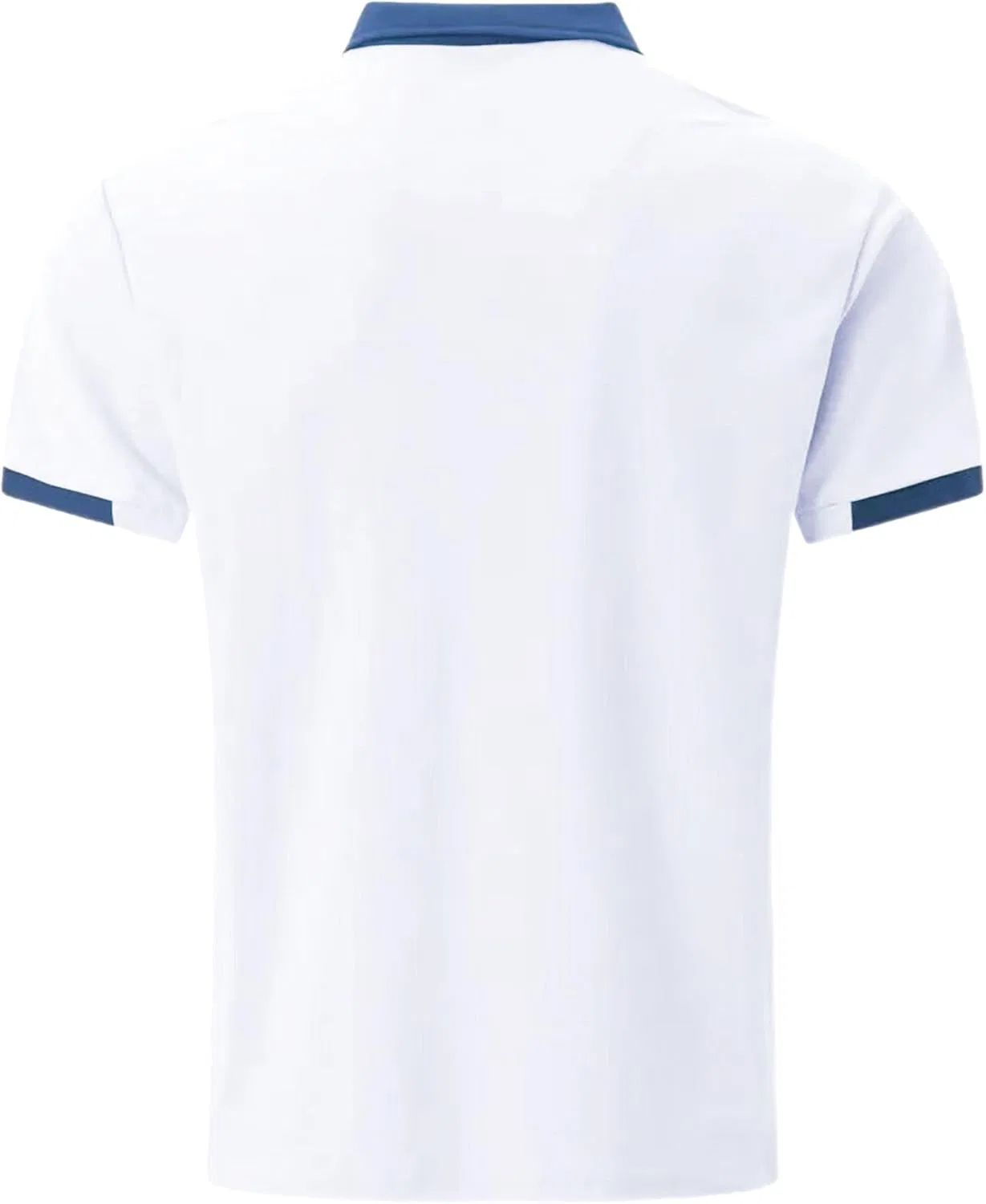 Поло мужское Slim Fit, контрастная отделка, Z White — фото 2