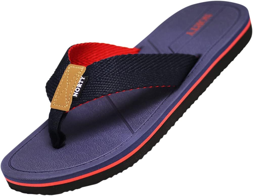 

Мужские повседневные шлепанцы-вьетнамки NORTY для пляжа, бассейна или повседневной носки, темно-синий