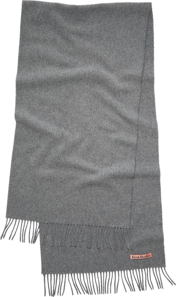 

Шарф Acne Studios Fringe Wool 'Grey Melange', серый