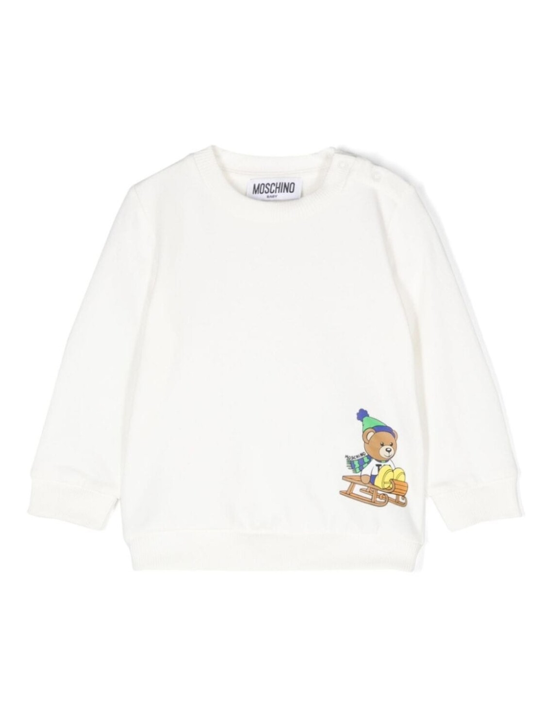 

Moschino Kids толстовка с принтом, белый
