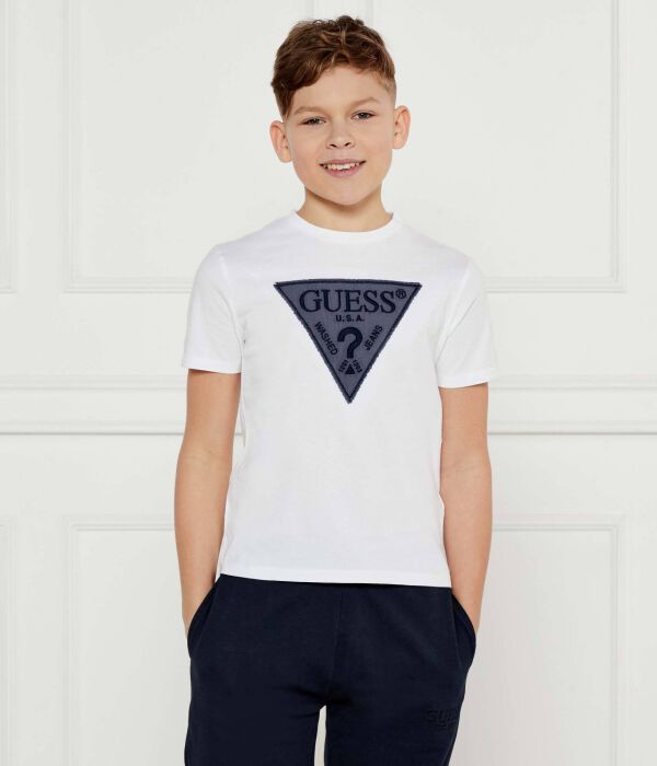 

Футболка детская Guess с нашивкой, белый