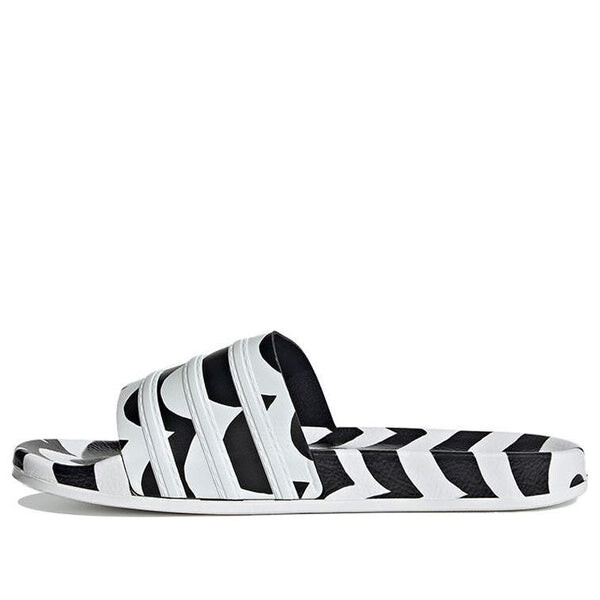 Тапочки marimekko x adilette slide 'laine wave' Adidas, черный