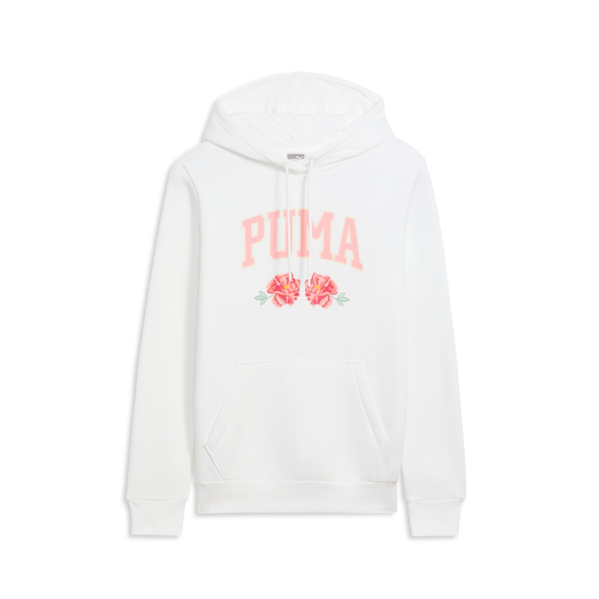 

Женская толстовка с капюшоном PUMA с вышитым цветочным узором, белый