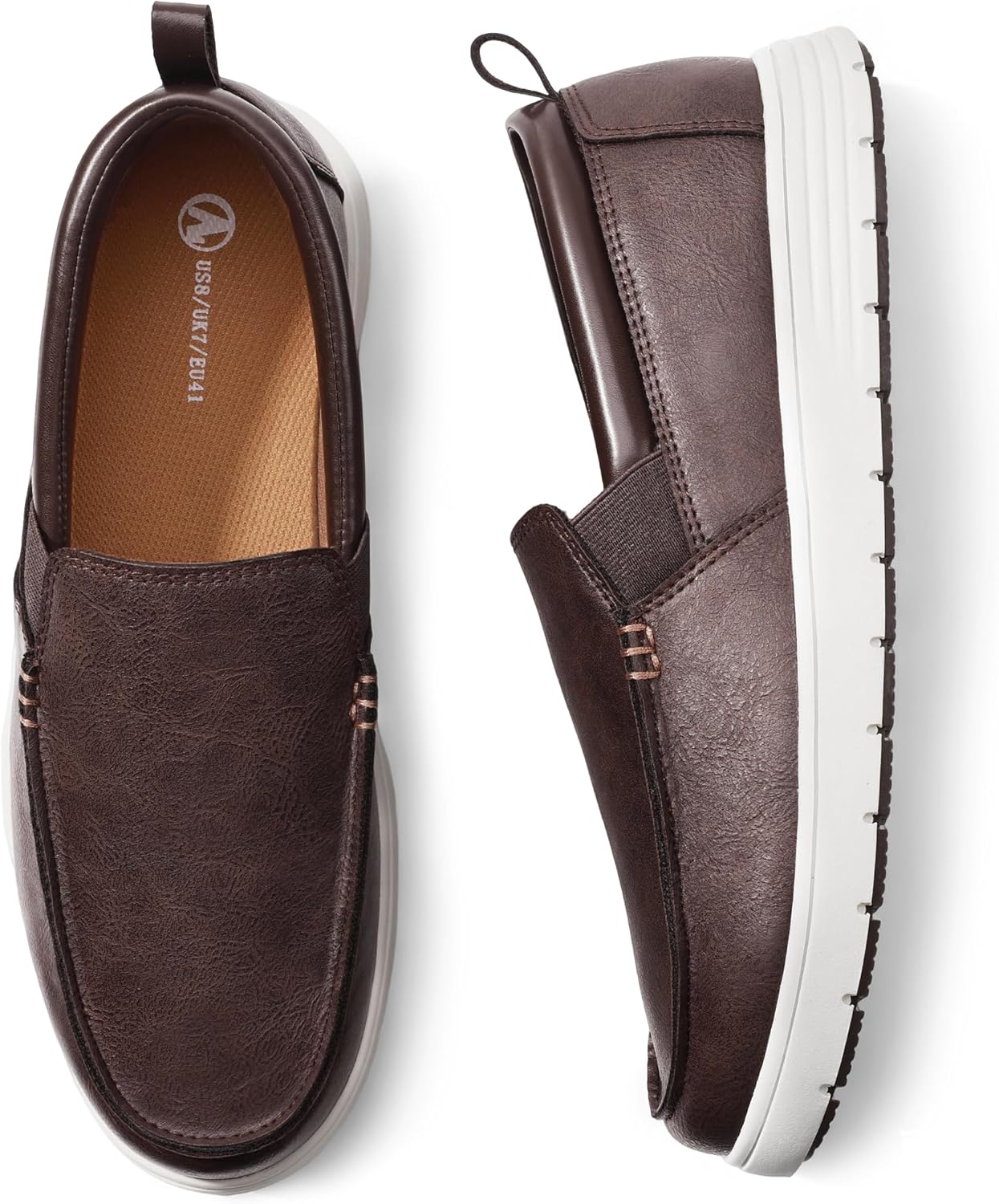 

Мужские слипоны FUPPIA, повседневные туфли, легкие мокасины, обувь для моря для мужчин, коричневый