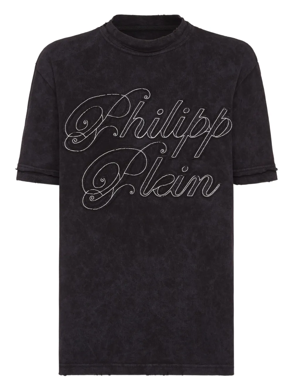 

Футболка с вышитым логотипом Philipp Plein, черный