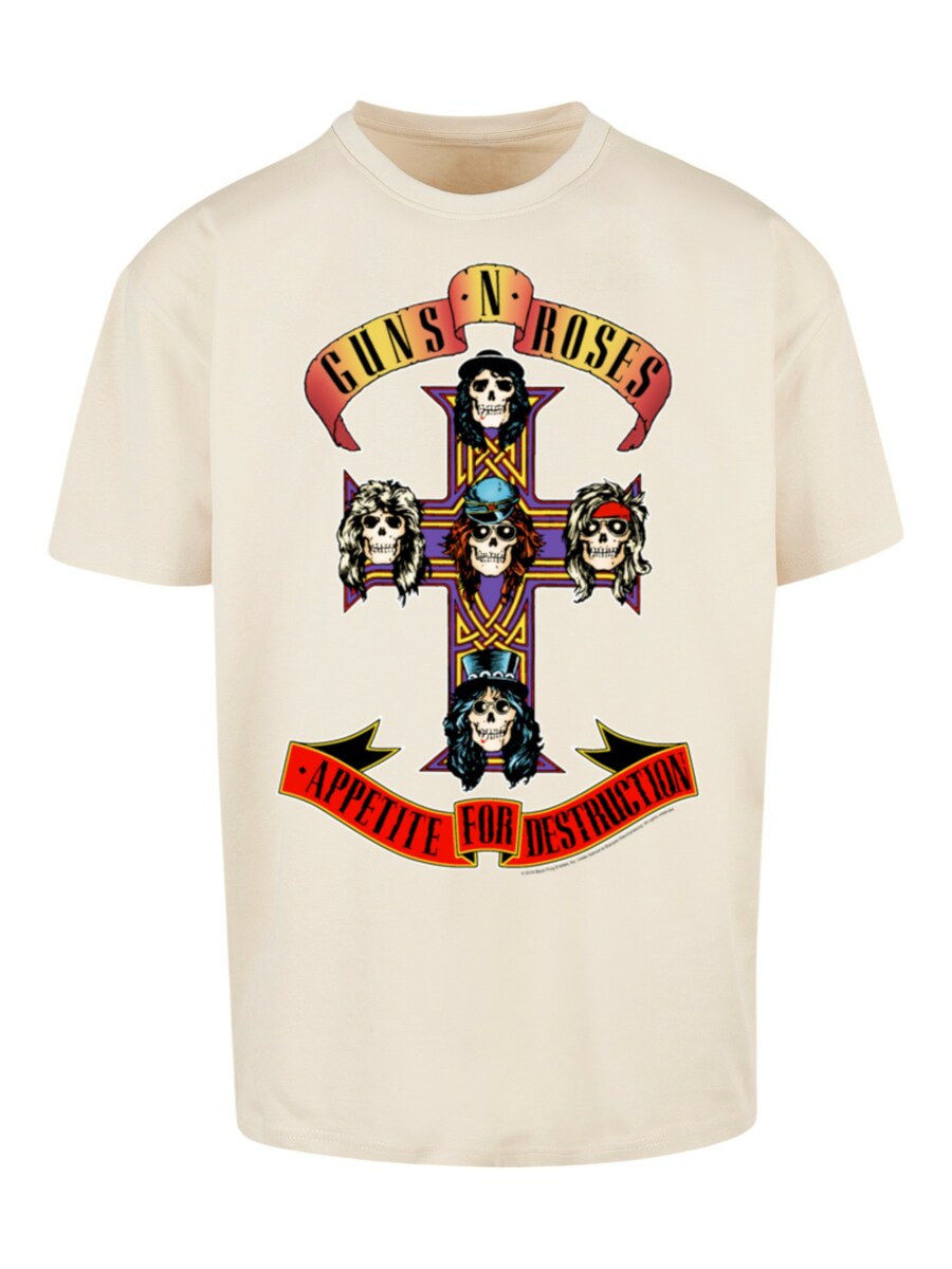 

Рубашка F4NT4STIC GunsnRoses Appetite For Destruction, песочный
