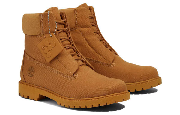 Кроссовки x pangaia waterproof 6 inch boots 'wheat' Timberland, желтый — фото 3