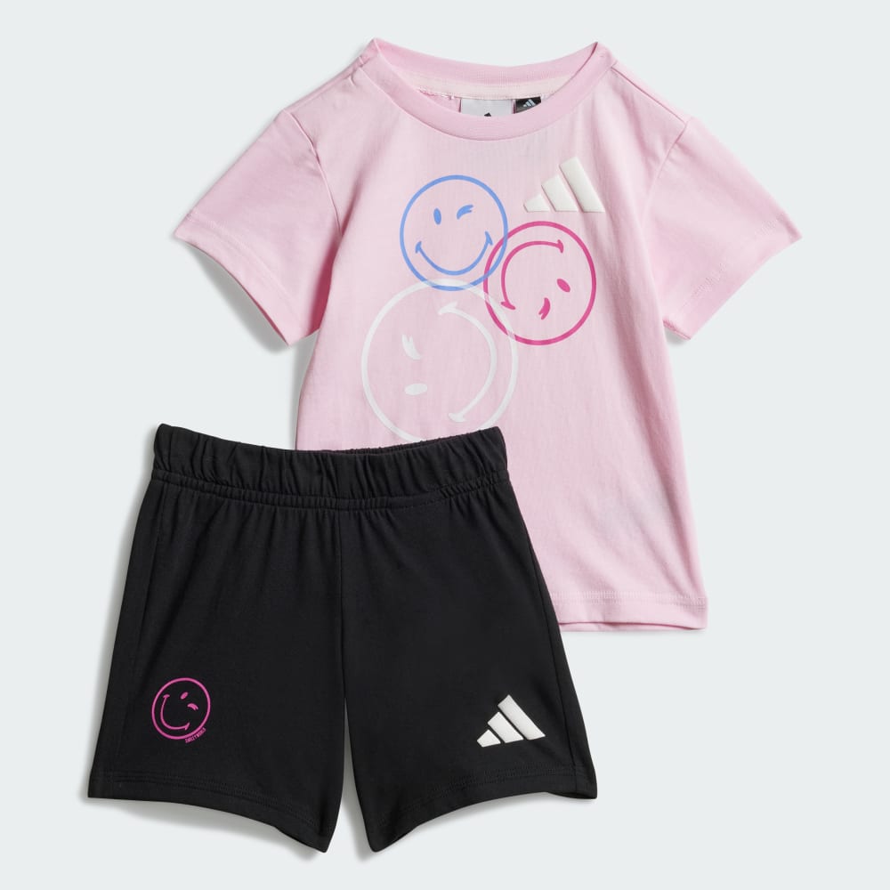 

Комплект Adidas X Smileyworld Summerset Kids, цвет Clear Pink/White