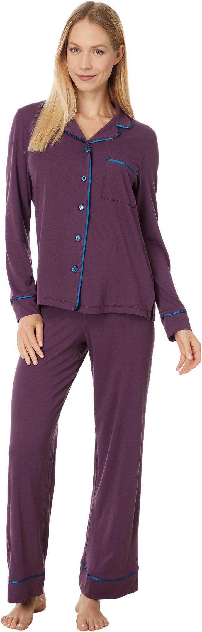 

Пижама Cosabella Amore Petite Long Sleeve Top & Pant Pajama Set, цвет Grappa/Mirtillo