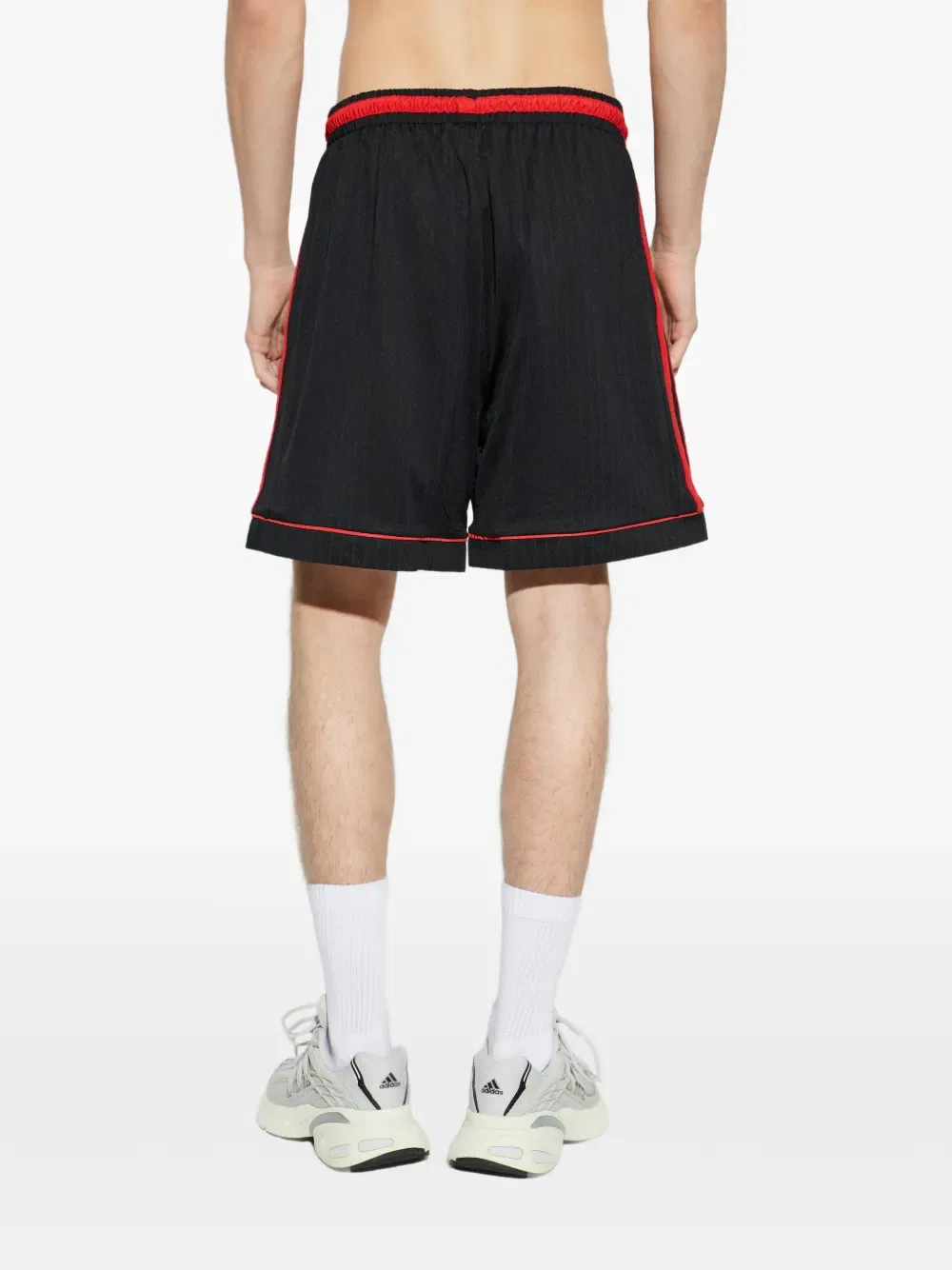 Шорты 98 с отделкой в полоску Adidas, черный — фото 4