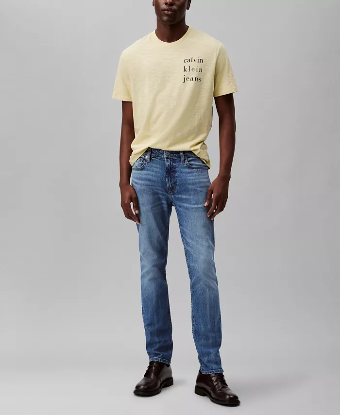 

Мужские узкие джинсы с эффектом стрейч Calvin Klein, синий