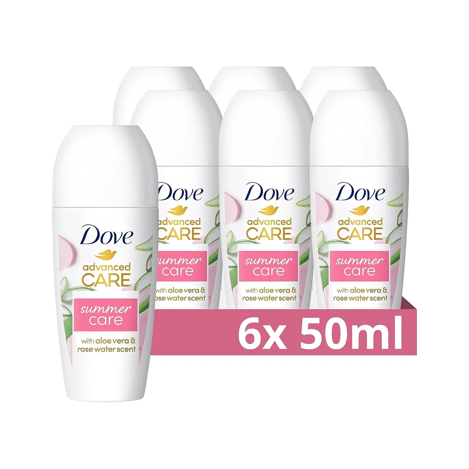 Женский роликовый антиперспирант Dove Advanced Care Summer Care, 6 x 50 мл Dove