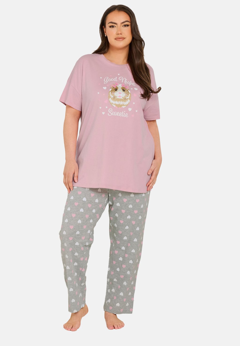

Пижама WIDE SET - Pyjama set Yours Clothing, розовый