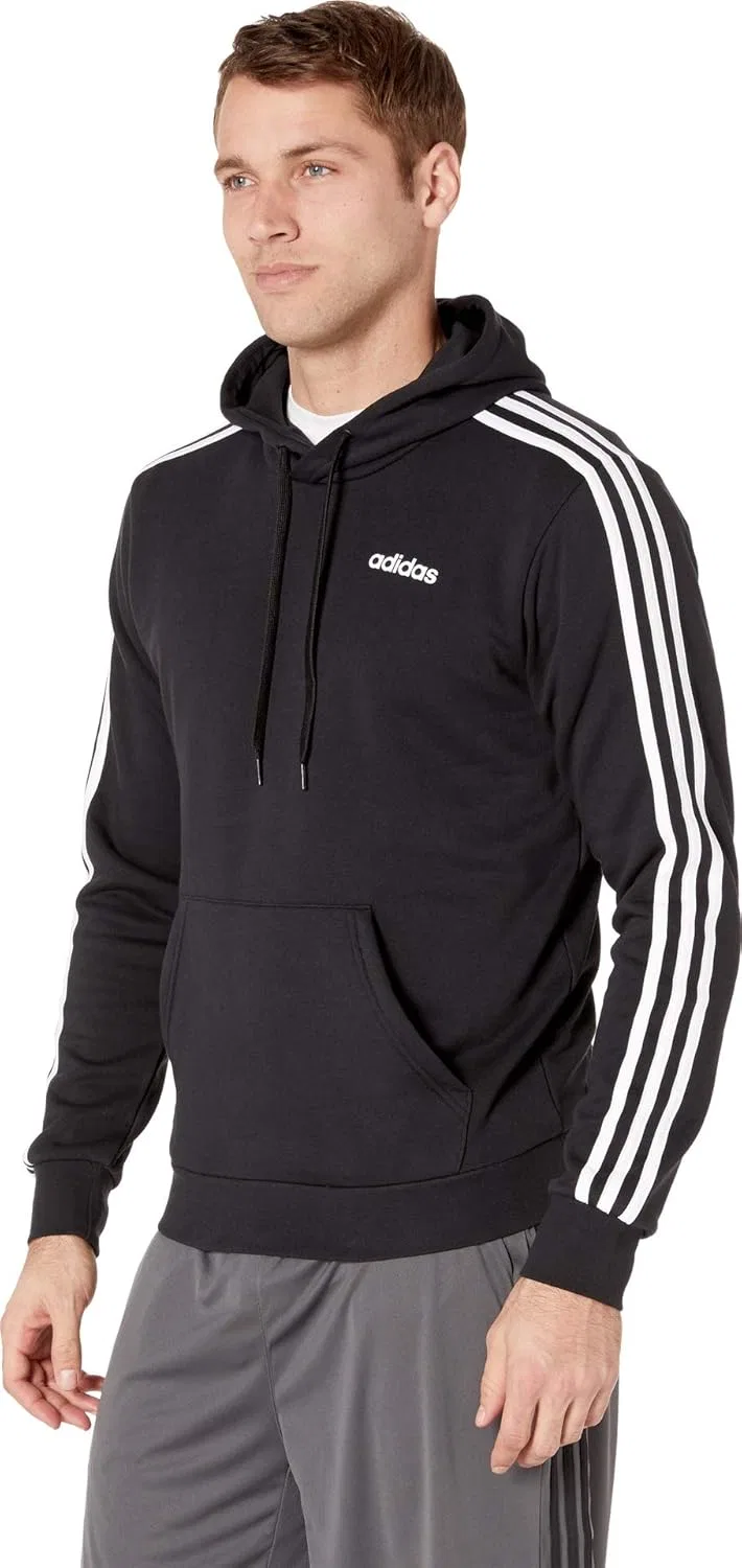 Пуловер adidas Big & Tall Essentials 3-Stripes из французского махрового трикотажа — фото 2