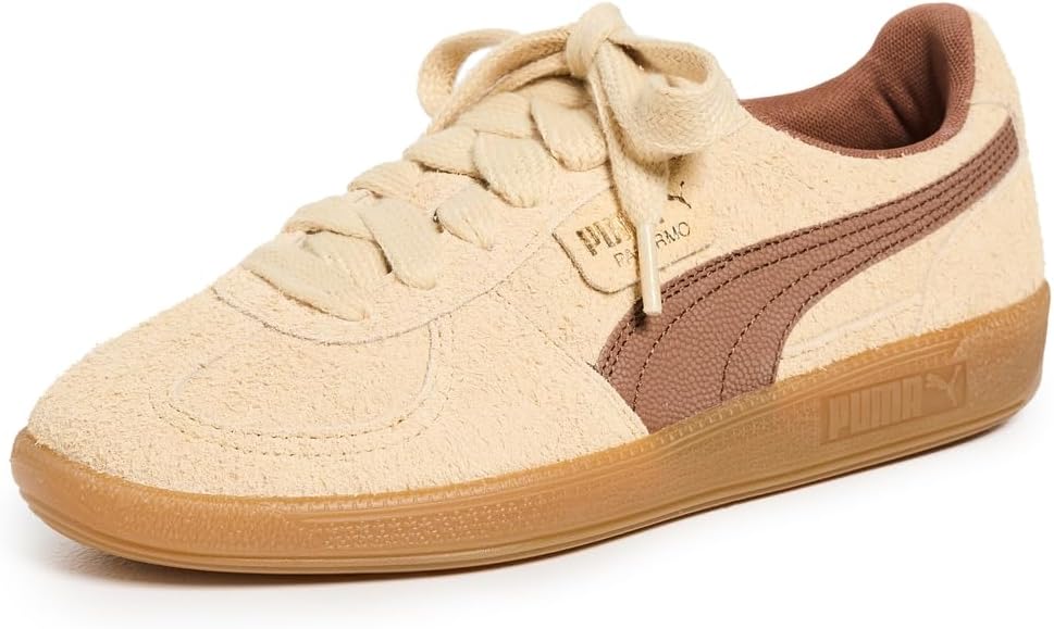 

Мужские кроссовки PUMA Palermo Hairy на шнуровке, повседневные - бежевые