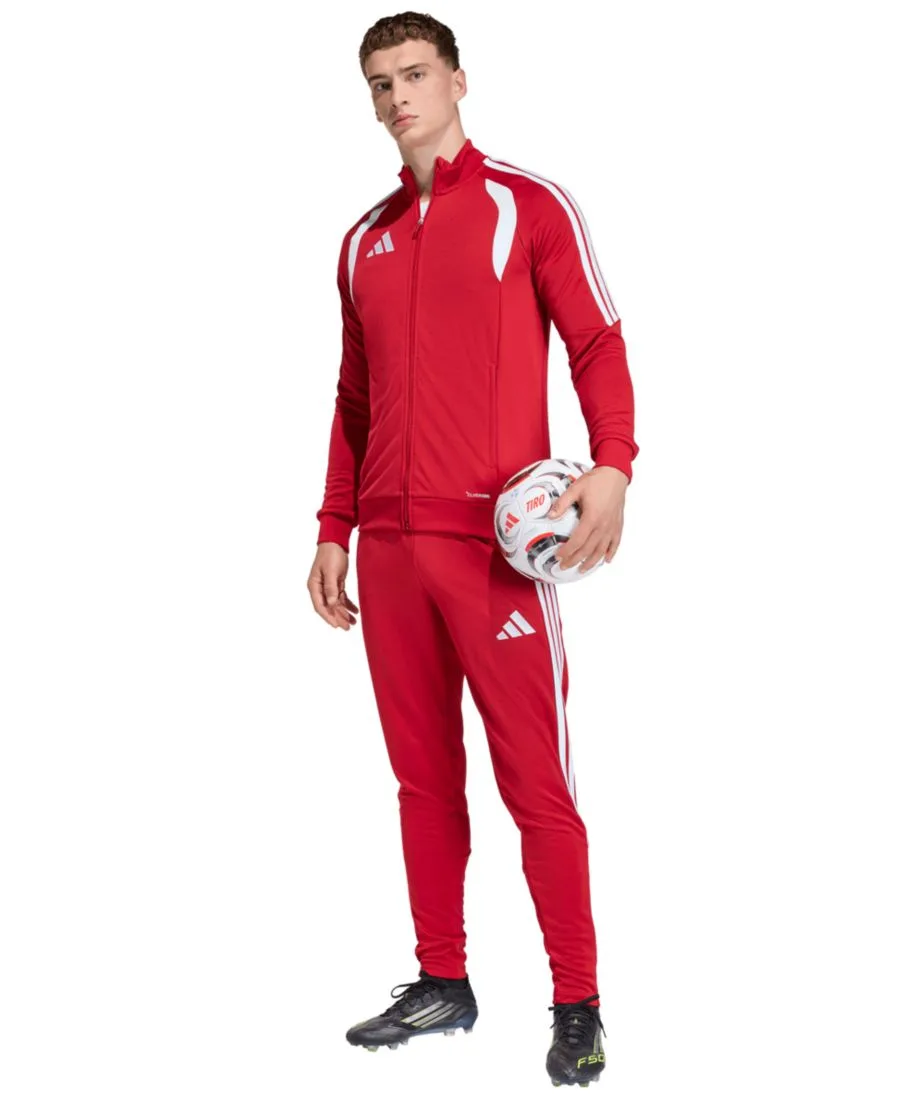 Мужская тренировочная куртка Tiro 26 League на молнии спереди Adidas, team power красный — фото 2