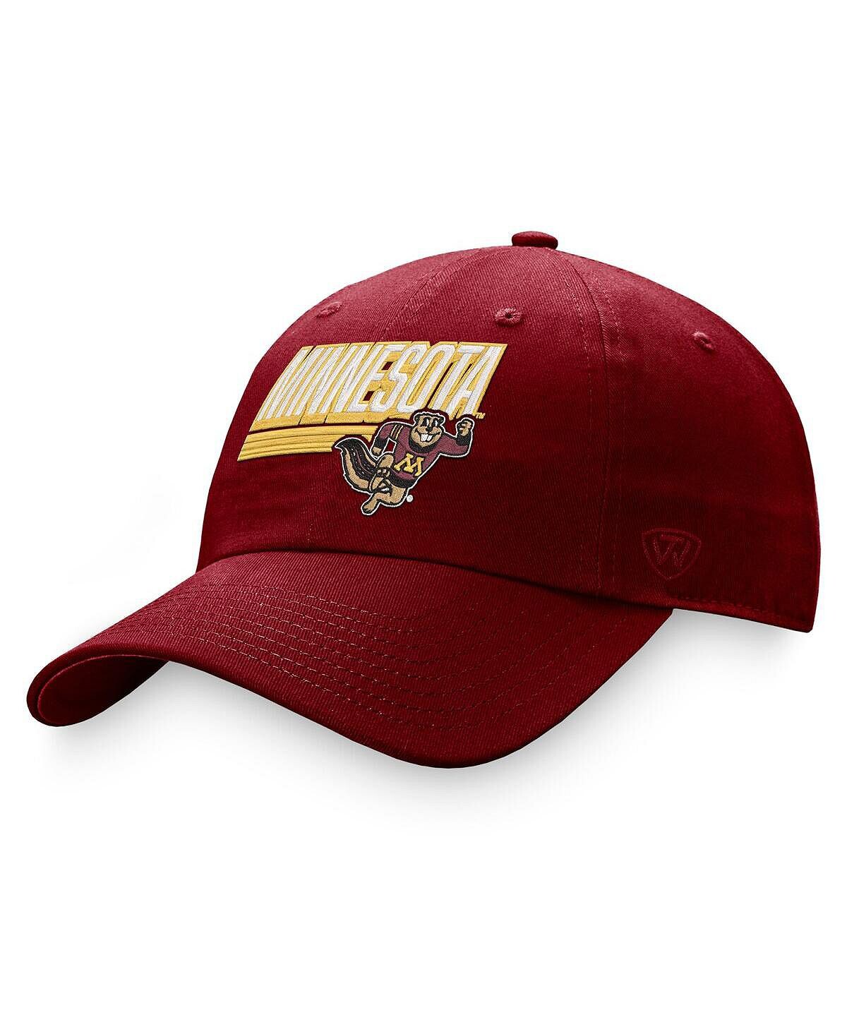 

Мужская бордовая регулируемая шляпа Minnesota Golden Gophers Slice Top of the World