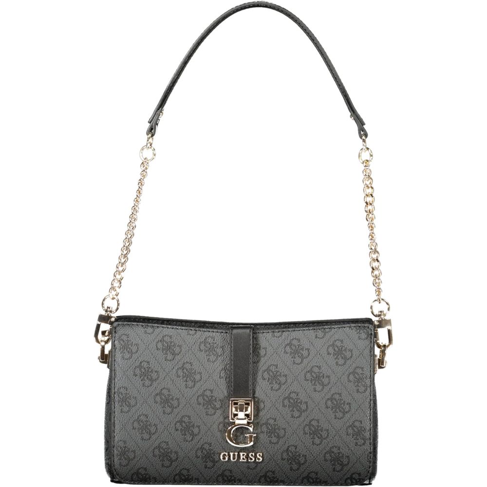 

Черная полиэтиленовая женская сумка Guess Shoes, черный