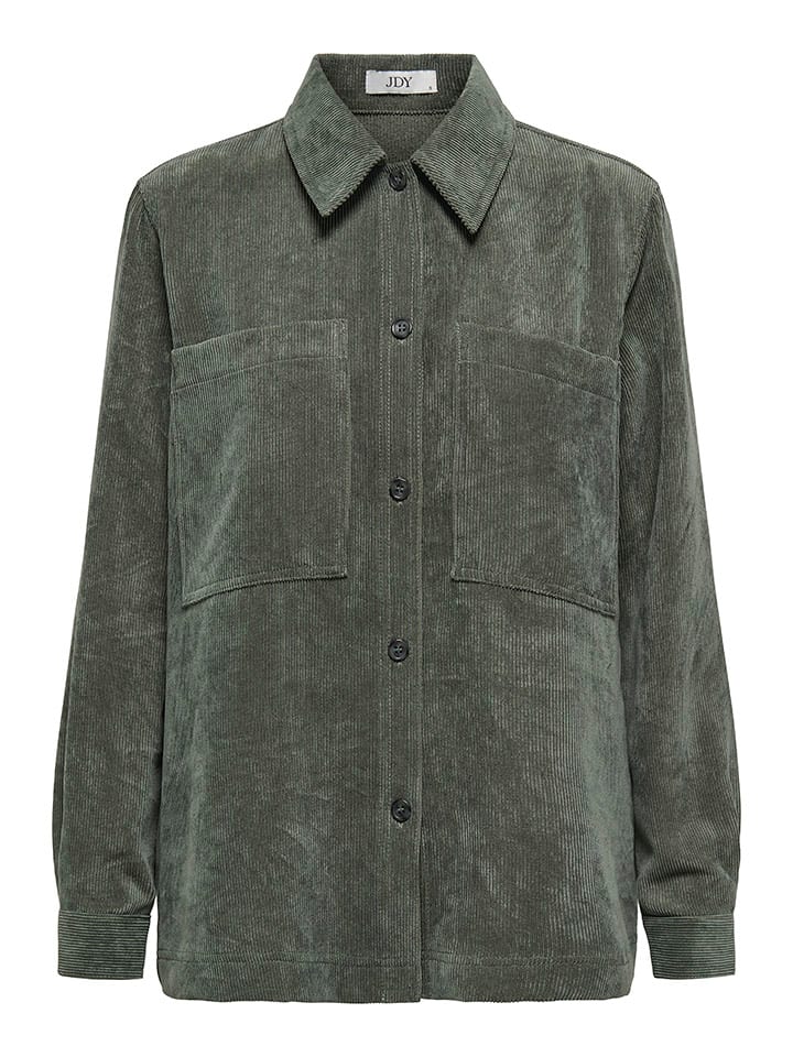 

JDY Вельветовая рубашка серого цвета