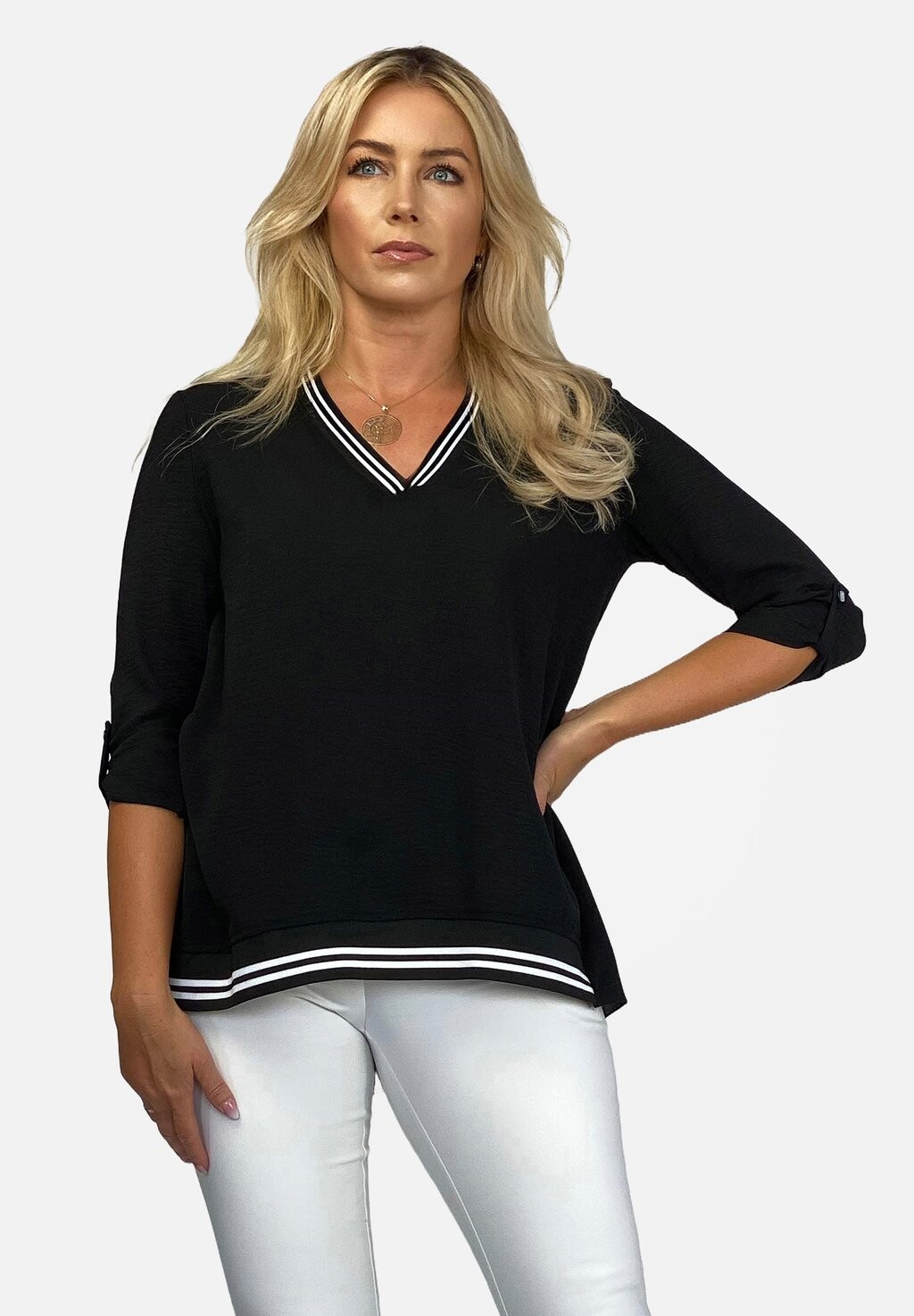 

Блузка WITH A WELT REGINA FASHION, цвет black