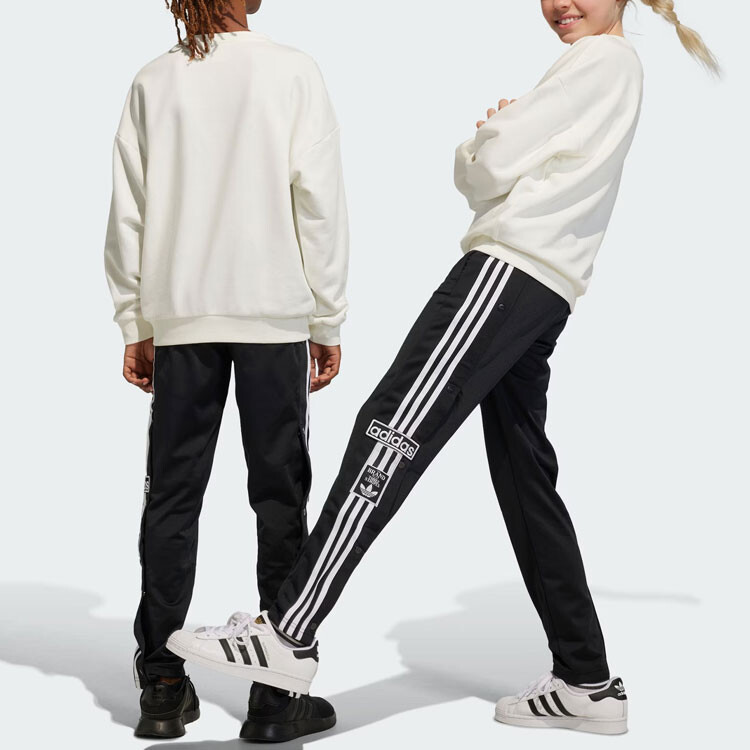Детские трикотажные спортивные штаны Adidas Originals, цвет Black — фото 3