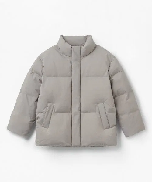 Куртка пуховая короткая MUSINSA STANDARD KIDS детская, светлый бежевый — фото 3