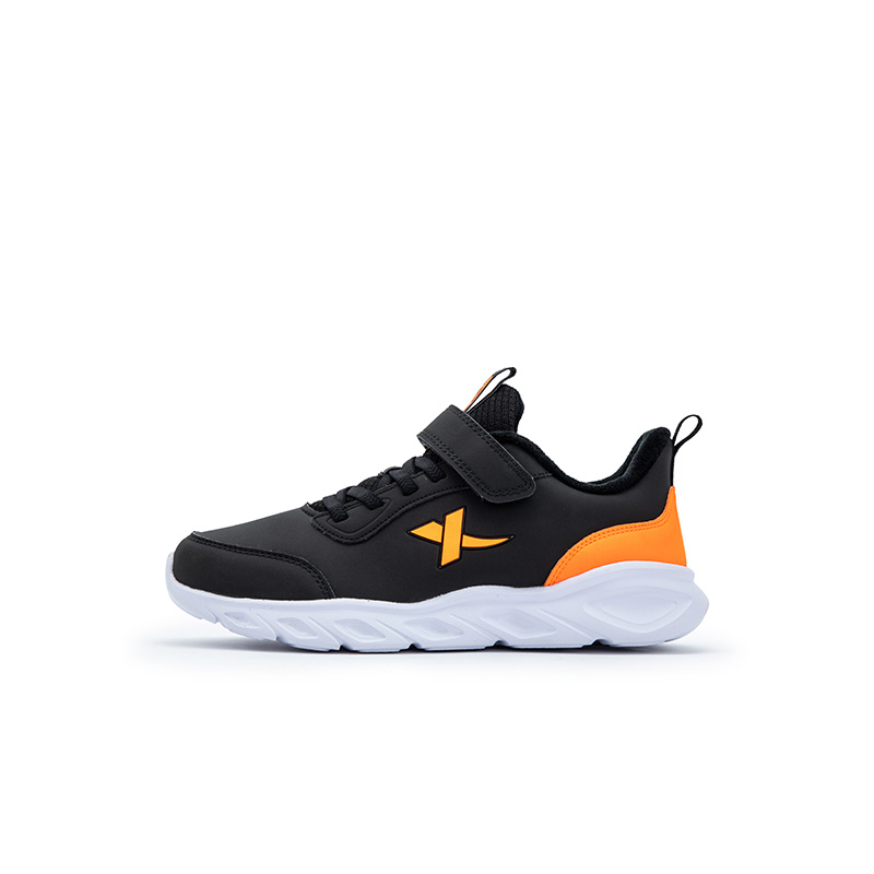 

XTEP Кроссовки детские с низким верхом, противоскользящие, износостойкие, черно-оранжевые