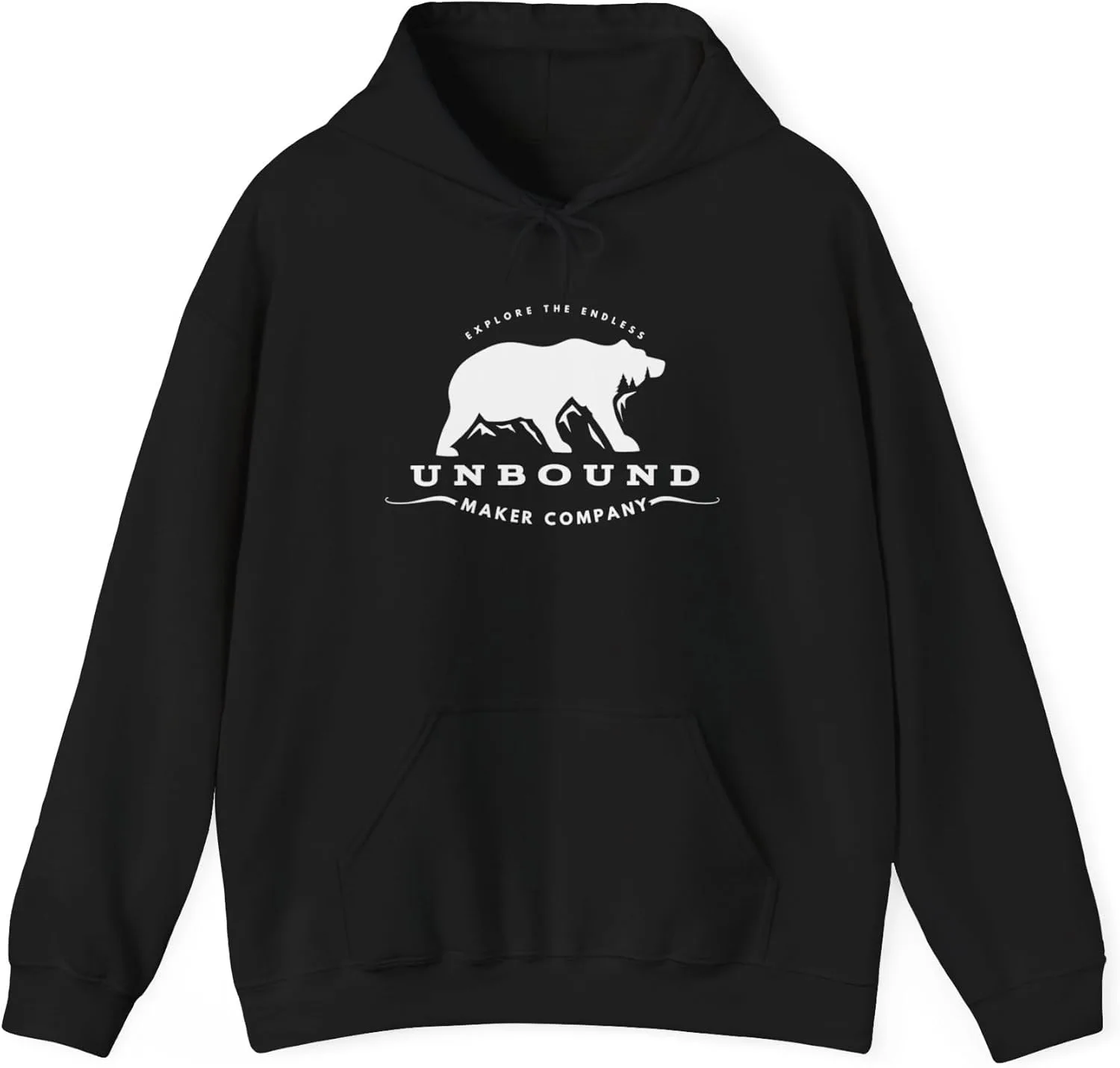 Толстовка с капюшоном Unbound Maker Company Heavy Blend GENERIC, черный