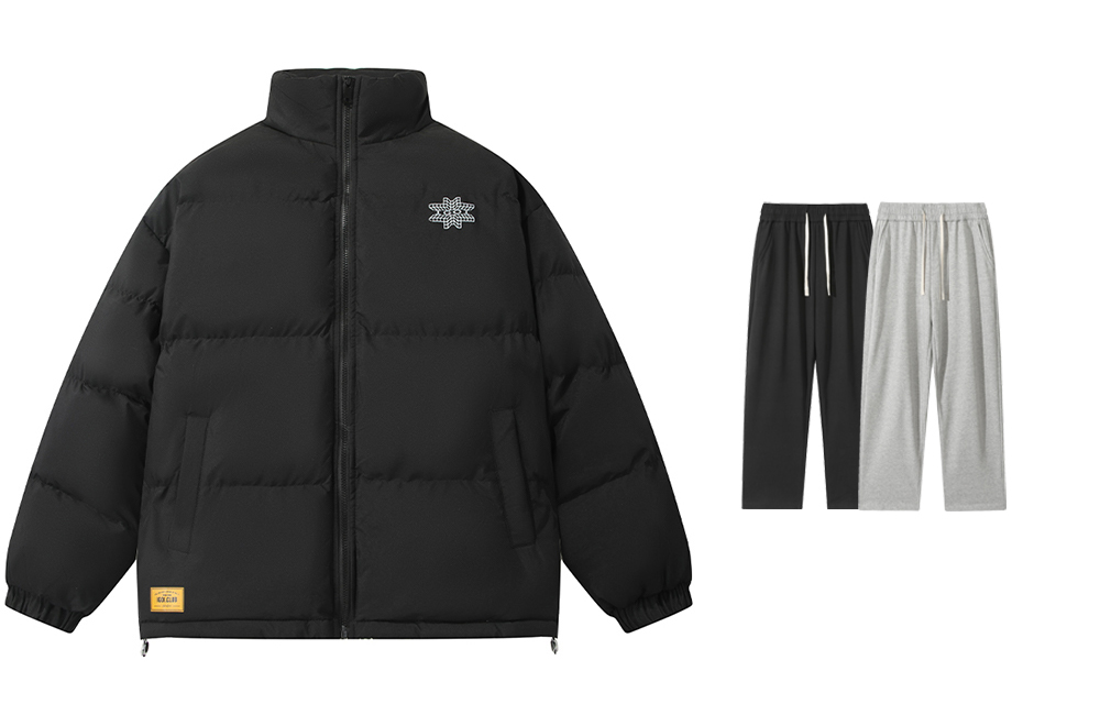 

IGOI Пуховик Unisex, Black (Comes with Random Branded Pants)