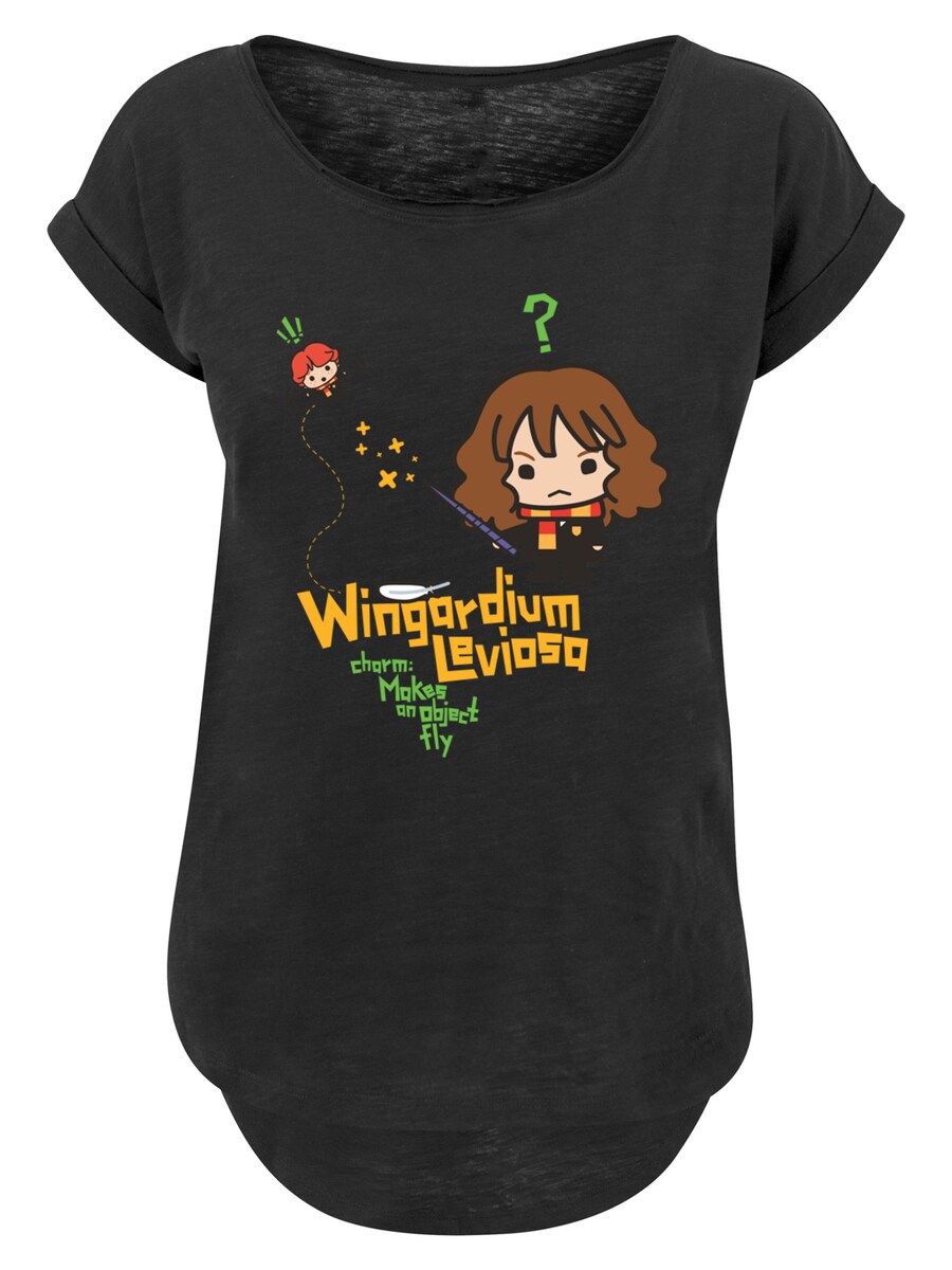 

Рубашка F4NT4STIC Harry Potter Hermione Granger Wingardium Leviosa Junior, черный