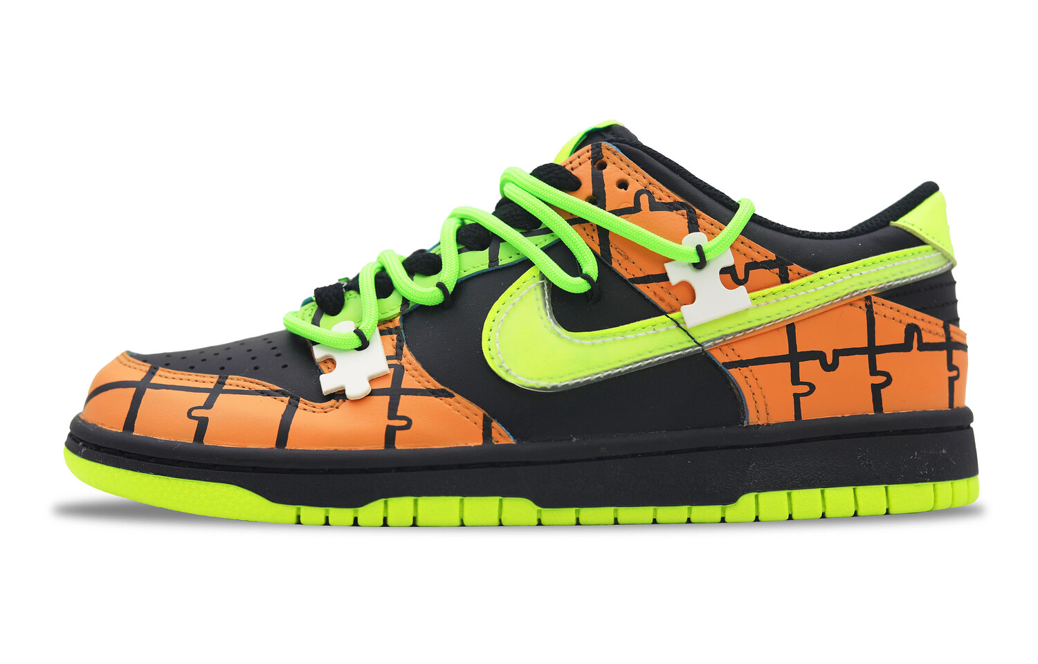 

Кроссовки Nike Dunk Skateboarding Shoes Women's Low-top Orange/Green, цвет Coral