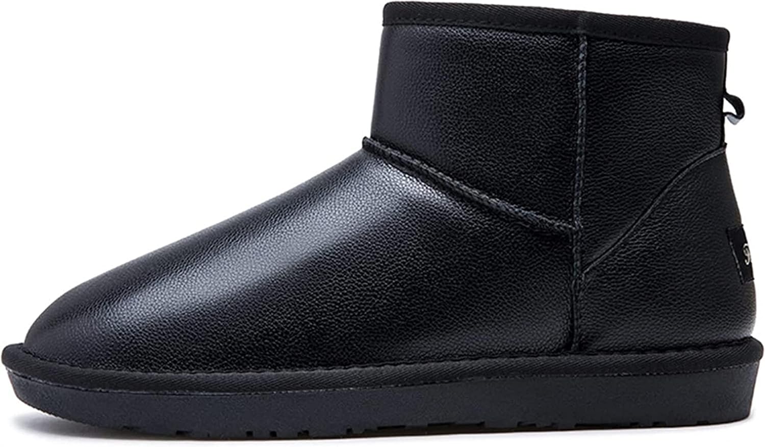 

Мужские короткие зимние ботинки Yiozoi, высокие, с теплым плюшем, для дома, против скольжения, для прогулок, повседневные на щиколотку, черный