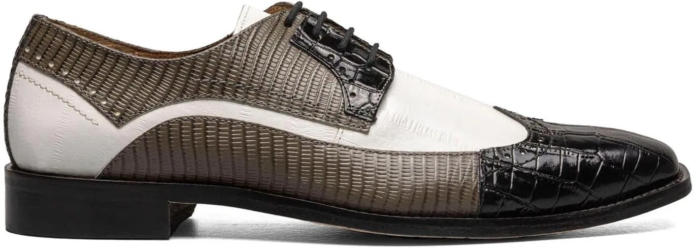 Туфли Stacy Adams Herren Gallinari Wingtip SchnürschuhOxford, Black / Grey / White — фото 3