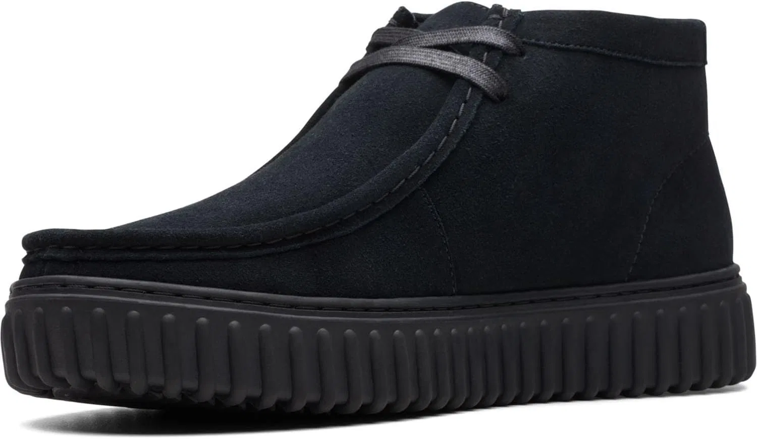Ботинки Clarks Herren Torhill Hi Stiefel, Black (Black Suede) — фото 4