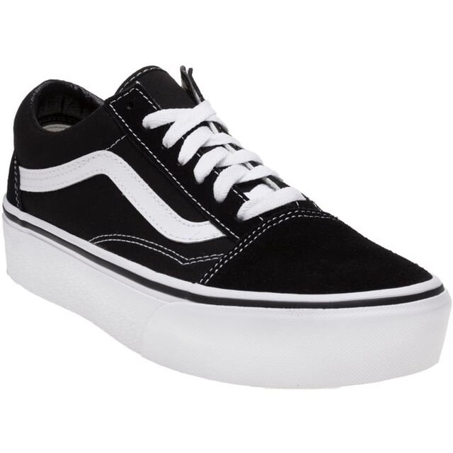 

Кроссовки на платформе старой школы Vans, черный