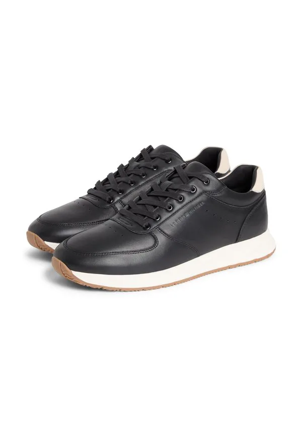 Кроссовки с тисненым кожаным верхом и тонкими шипами Tommy Hilfiger, Black — фото 2