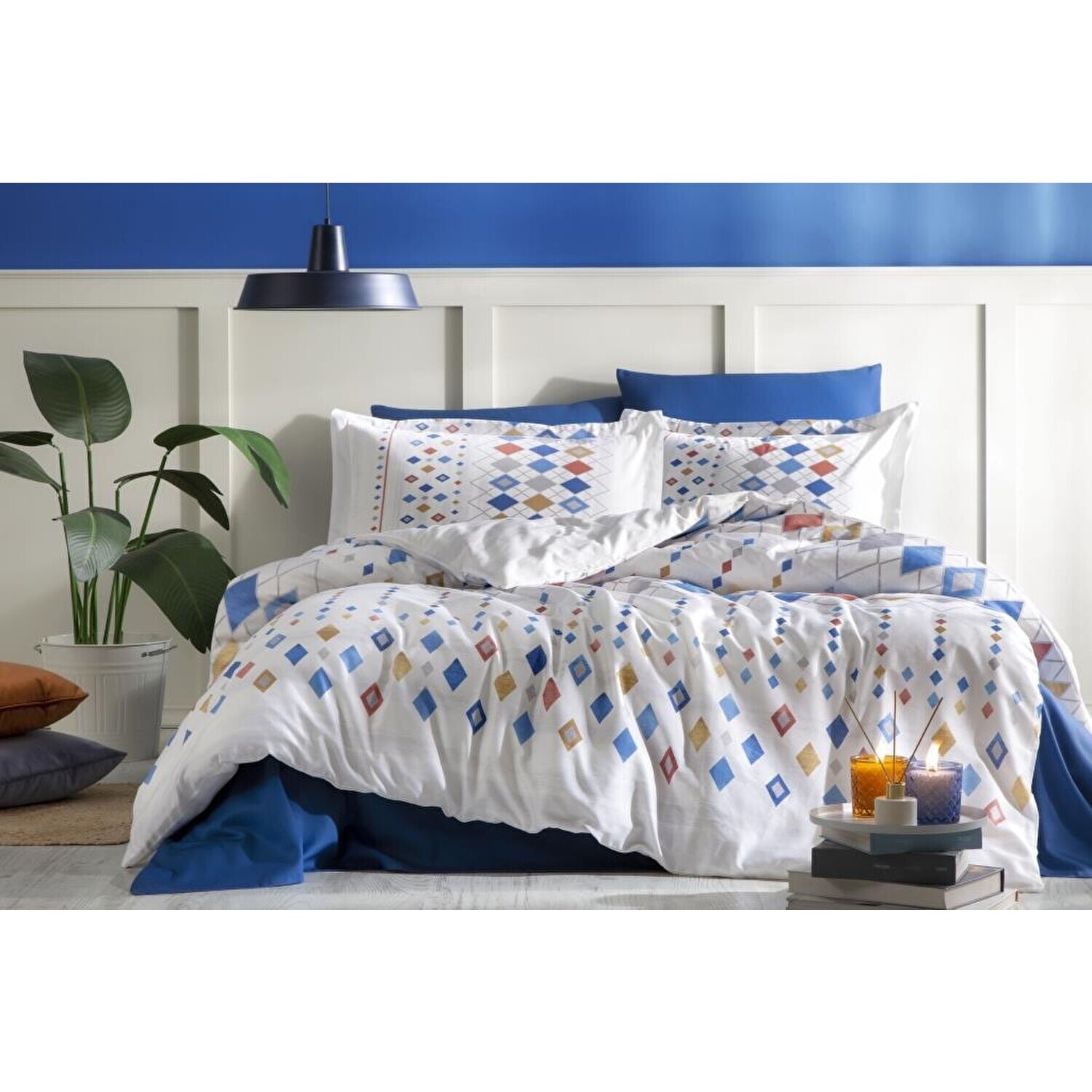 

Комплект постельного белья Özdilek Blue Color Silices