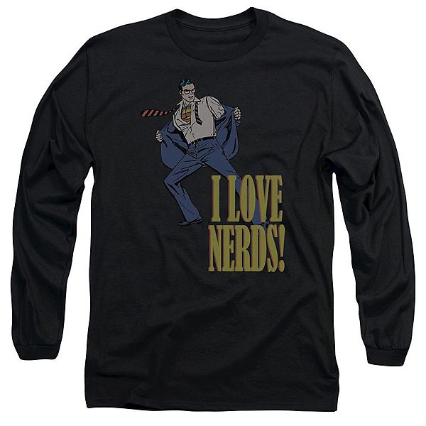 

Футболка с длинным рукавом Dc comics i love nerds Licensed Character