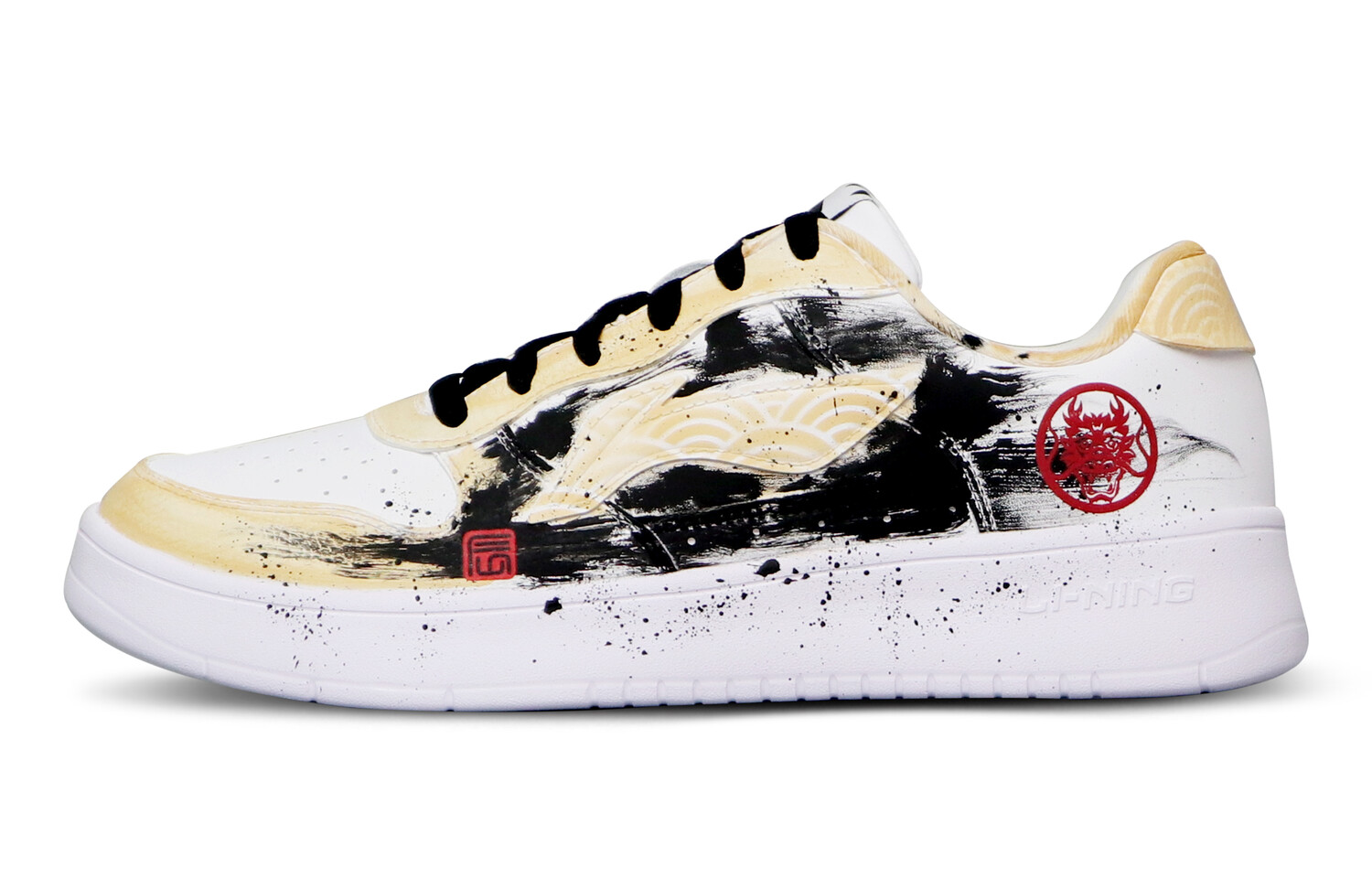 

Кроссовки LINING Sports Life Collection Skateboarding Shoes Men Low-top White, Black, Yellow, белый